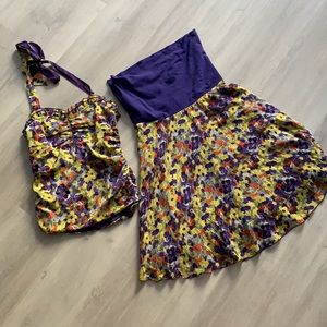 Alice + Olivia Bundle Dress Top Floral Blair Waldorf